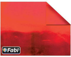 Fabi Χαρτόνι Μεταλλιζέ Διπλής Όψης Κόκκινο 50x70εκ.