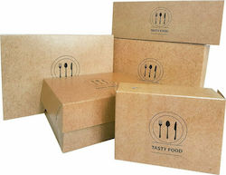 Disposable Steakhouse Paper Box Kraft 25x9x6cm 165pcs