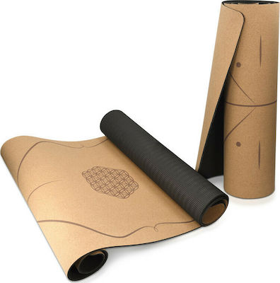 Navaris Fitnessmatte Yoga/Pilates Braun (183x61x0.5cm)