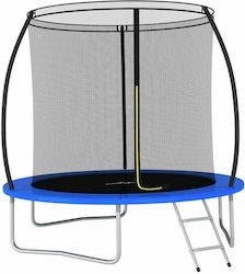 vidaXL Outdoor Trampoline 244cm with Net & Ladder