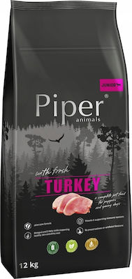 Piper Junior Turkey 12kg Trockenfutter ohne Getreide für Welpen mit Türkei