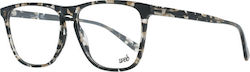 Web Herren Acetat Brillengestell Braun Schildpa...