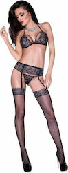 Chilirose Lace Set 4 Pcs Black Black CR-4299