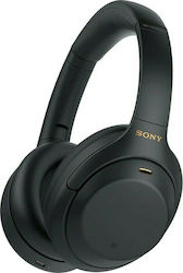 Sony WH-1000XM4 Ασύρματα/Ενσύρματα Over Ear Ακουστικά με 30 ώρες Λειτουργίας Μαύρα