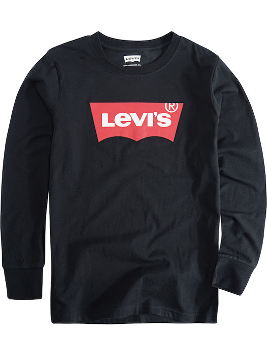 Levi's Παιδική Μπλούζα Μακρυμάνικη Μαύρη