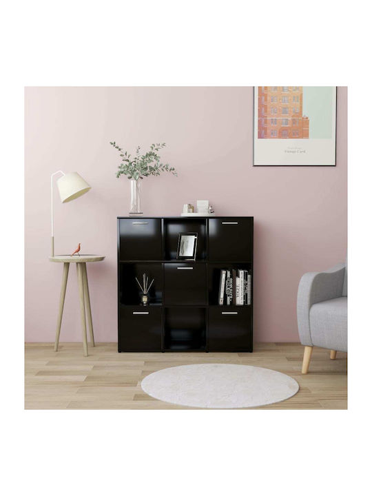 Bookcase Black 90x30x90cm