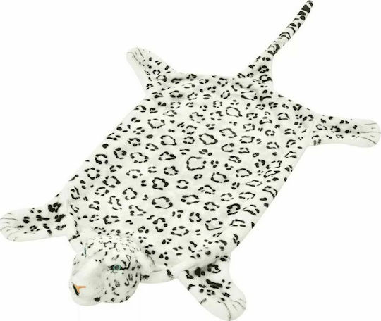 vidaXL Kids Synthetic Rug Leopard 75x139cm White White