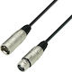 Adam Hall Cable XLR male - XLR female Μαύρο 3m 56200-005
