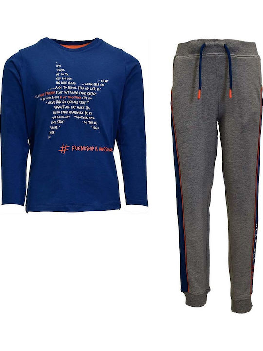 Name It Kids Sweatpants Set Blue 2pcs