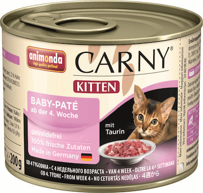 Animonda Carny Kitten Wet Food for Kittens In Can with Chicken Πατέ 1pc 200gr