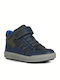 Arzach Παιδικά Sneakers High Ανατομικά με Σκρατς Μπλε