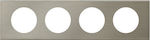Legrand Celiane Horizontal Switch Frame 4-Slots Silver 069104