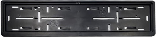 Autoline Car License Plate Frame Plastic 53 x 14cm Black 1pcs