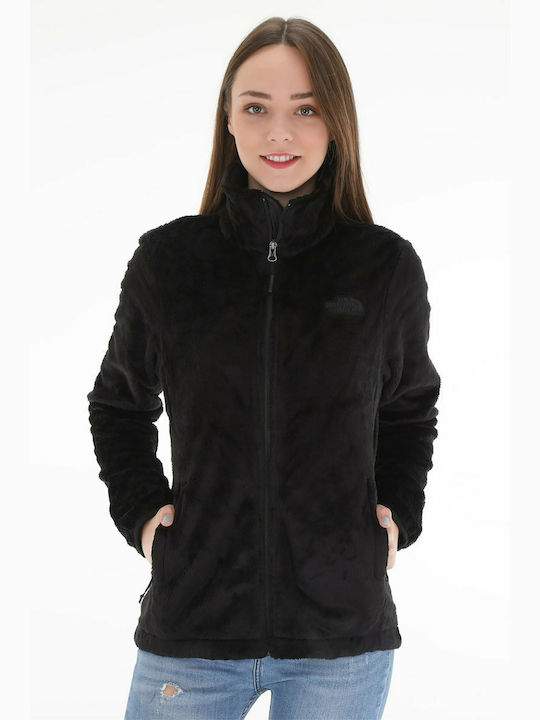 The North Face Osito Fleece Γυναικεία Ζακέτα με Φερμουάρ σε Μαύρο Χρώμα
