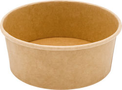 Disposable Salad Paper Bowl Kraft 15x15x6cm 50pcs