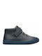 Camper Peu Touring Kids Leather Anatomic Boots with Lace Navy Blue