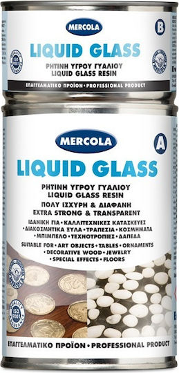 Mercola Liquid Glass Ρητίνη Δύο Συστατικών UV Resistant 1kg