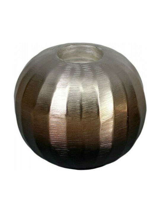 Candle Holder suitable for Tealights Metal in Silver Color 12x12x10cm 1pcs