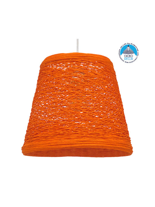 GloboStar Argent Ceiling Light Orange Bell with...