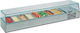 Karamco Βιτρίνα Συντήρησης Επιτραπέζια με Χωρητικότητα 5x1/4 GN 120x33.5x43.5cm Vetro 0