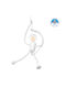 GloboStar Little Man Pendant Light White with Socket E27 37x23x40cm