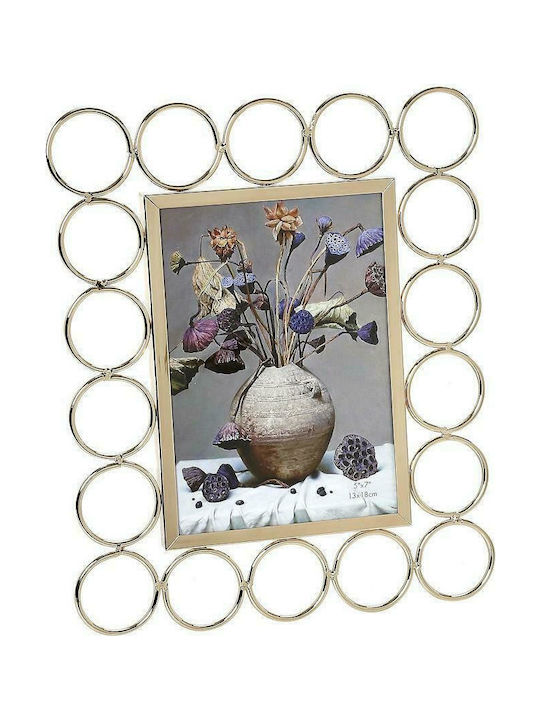 Espiel Photo Frame Metallic 15x20cm with Gold Frame