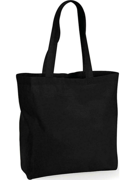 Westford Mill W125 Cotton Shopping Bag in Black color