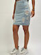 SALT&PEPPER - SKIRT - AVIGAIL LIGHT RIPPED LIGHT BLUE