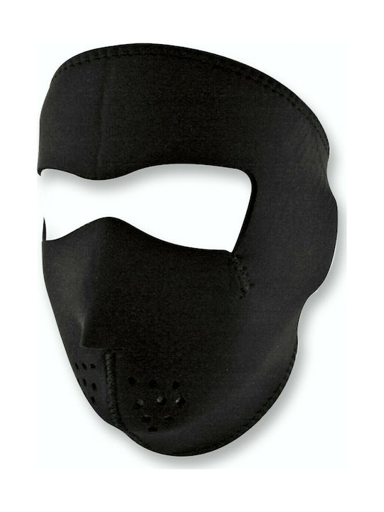 Zan Headgear Маска за Лице за Мотоциклетист Неопрен Черен Цвят