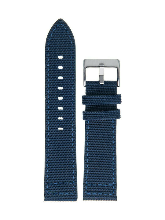 Diloy Straps Υφασμάτινο Λουράκι Navy Μπλε 22mm