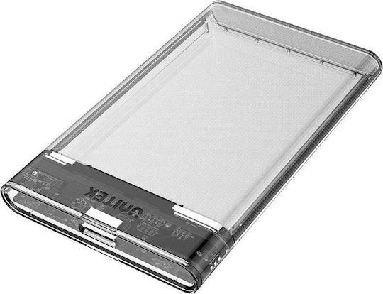 Unitek DiskGuard Limpid R Case for Hard Drive 2.5" SATA III with Connection USB 3.1 Transparent