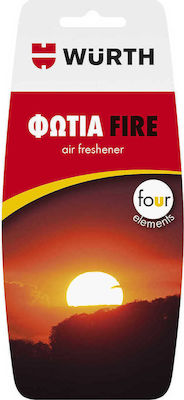 Wurth Car Air Freshener Tab Pendand Four Elements Φωτιά