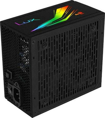 Aerocool Lux RGB 750W Μαύρο Τροφοδοτικό Υπολογιστή Full Wired 80 Plus Bronze