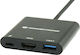 Conceptronic USB-C Docking Station με HDMI 4K PD Μαύρο (DONN01B)