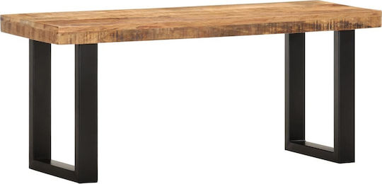 Πάγκος Τραπεζαρίας 110x35x46εκ. Καφέ