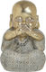 Inart Decorativ Buddha din Polirășină 16x15x22cm 1buc