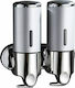 Wall Soap Dispenser SD-2500 Commercial Cream Soap Dispenser 2x500ml Inox