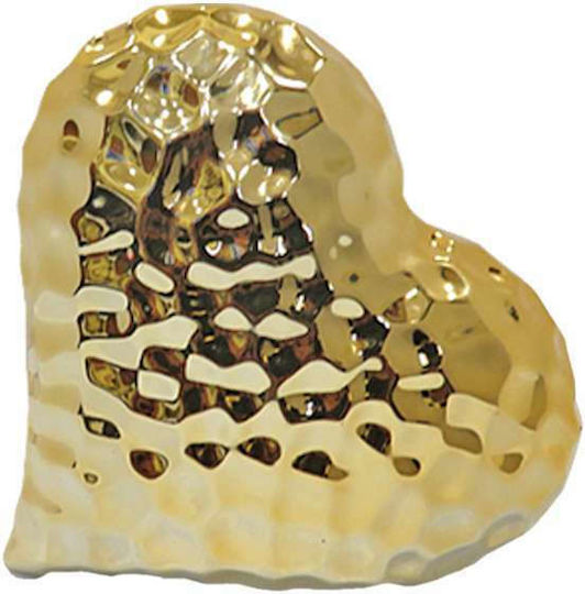 Art et Lumiere Decorative Heart made of Ceramic Material 13x13cm 1pcs