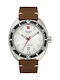 Swiss Alpine Military by Grovana Watch Battery with Brown Leather Strap