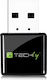 Techly I-WL-USB-300 Αντάπτορας Δικτύου USB με Ασύρματη Σύνδεση Wi-Fi 300Mbps