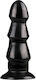 All Black 3 Waves Anal Dildo Black 17cm