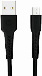 Swissten 71505520 Regular USB 2.0 σε micro USB 1m Μαύρο