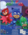 Διακάκης Pj Masks Βιβλίο Ζωγραφικής Με Αυτοκόλλητα Σε 2 Σχέδια