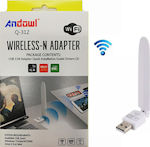 Andowl Q-312 Wireless USB Network Adapter with Detachable Antenna 900Mbps