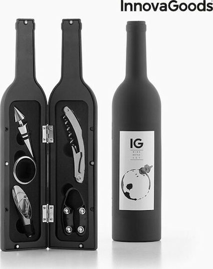 InnovaGoods Original Σετ Αξεσουάρ Κρασιού σε Θήκη Μπουκάλι 5τμχ V0100451