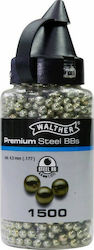 Walther Airsoft Premium Steel Airsoft BBs Luftgewehr 4.5mm 1500pcs 1500τμχ 70602