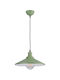 ArkoLight Kids Metallic Single Ceiling Light E27 Aluminum Green 25W 30cm