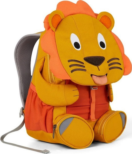 Affenzahn Lion Σχολική Τσάντα Πλάτης Νηπιαγωγείου σε Πορτοκαλί χρώμα Μ20 x Π12 x Υ31cm