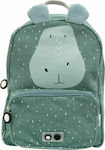 Trixie Mr Hippo Σχολική Τσάντα Πλάτης Νηπιαγωγείου σε Πράσινο χρώμα Μ23 x Π10 x Υ31cm