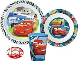 Stor Feeding Set Cars made of Melamine Blue 3pcs for 2+ months